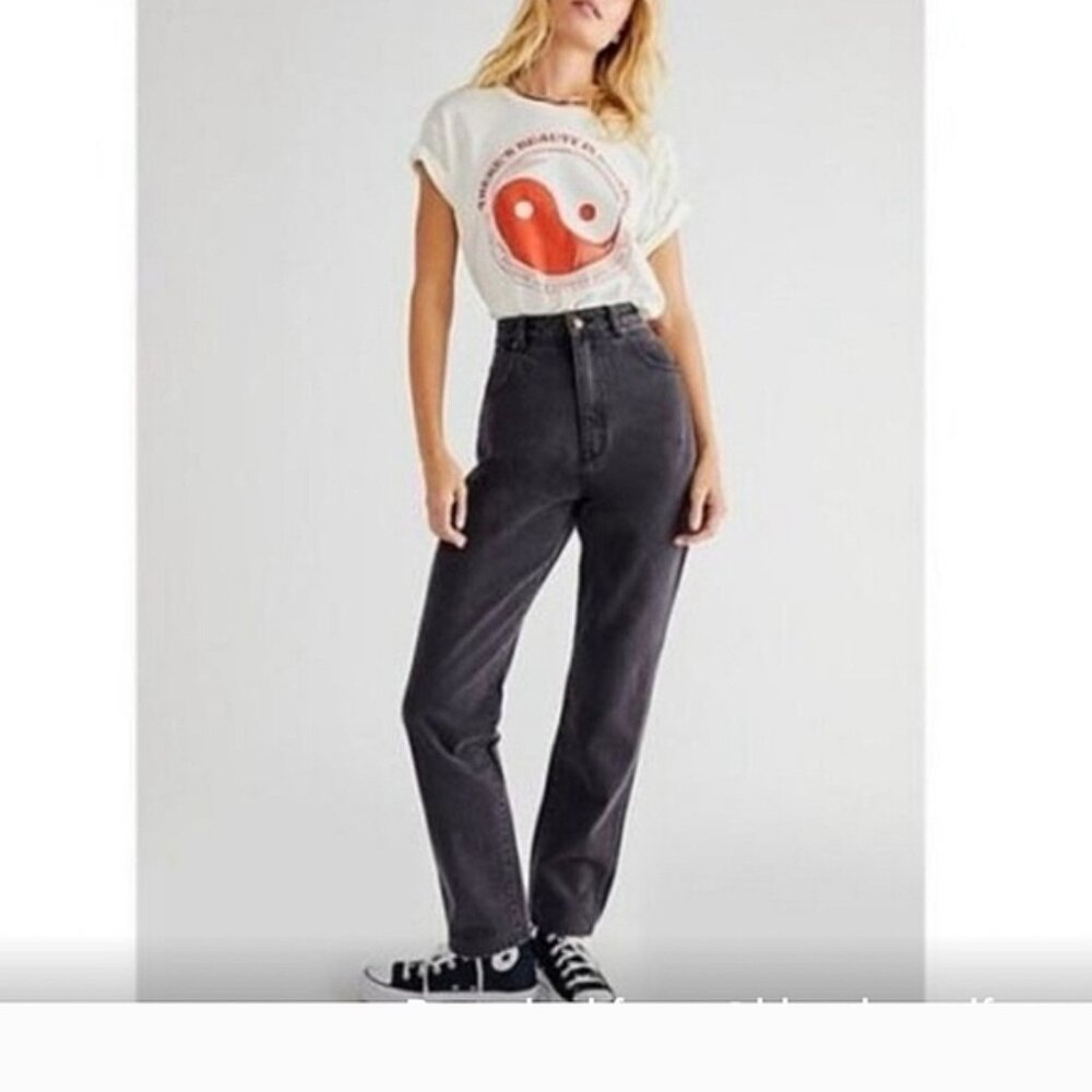 ROLLAS High Rise Elle Black Womens Jeans